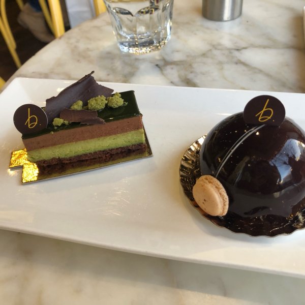 Chocolate caramel toffee mousse