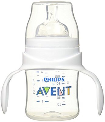 Philips AVENT 双手柄婴儿过渡奶瓶, 4 Ounce