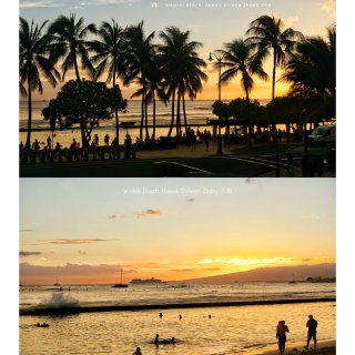 夏威夷 | 人来人往的Waikiki海滩...