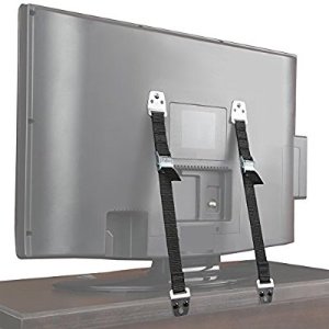 Safety Baby Metal Furniture / TV Straps - Earthquake Proof 2-Pack