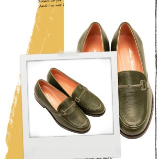 Victoria Olive - Deer And Kid Leather Loafers | MIRTA