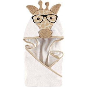 Hudson Baby Animal Face Hooded Towel, Nerdy Giraffe @ Amazon
