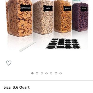 Vtopmart大容量cereal储存容...