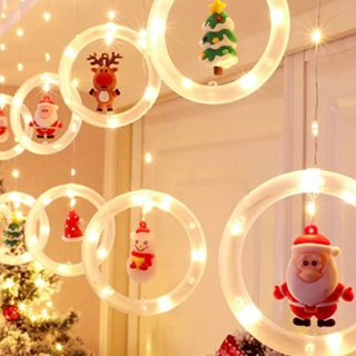 圣诞主题LED 环形3D串灯...