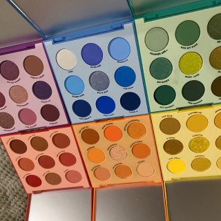 Colorpop开箱 5盘免费眼影盘...