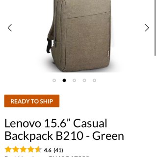 Lenovo 棕绿色书包...