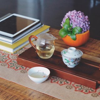 日本窑制“片式”盖碗，漂洋过海来泡茶...