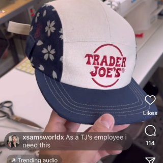 Trader Joes热门购物袋改造成帽...