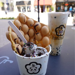 DMV美食| 🐼熊猫茶屋的冰淇淋卷卷...