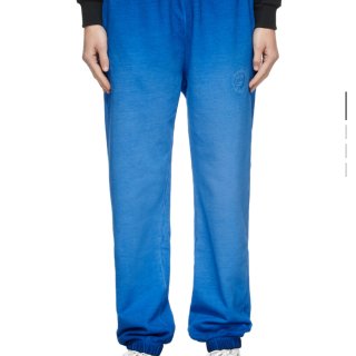 Blue Faded Rose Crest Lounge Pants by Opening Ceremony on Sale