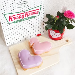 打卡Krispy Kreme情人节爱心💗...