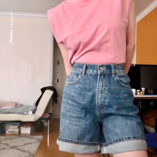 随手日常穿搭分享｜粉色控｜不同长度的短裤...