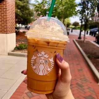 Starbucks 星巴克,Starbucks饮品打卡,pumpkin spice latte