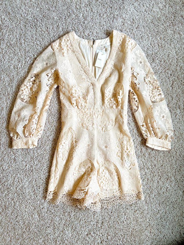 maje蕾丝连体裤👗穿搭4