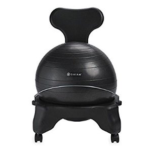 $63.98 Gaiam Balance Ball Chair 黑色