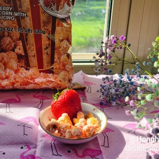 酸酸甜甜的夏天 – 草莓爆米花+火烈鸟的...