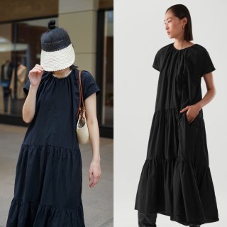 购物分享｜COS黑色长裙...