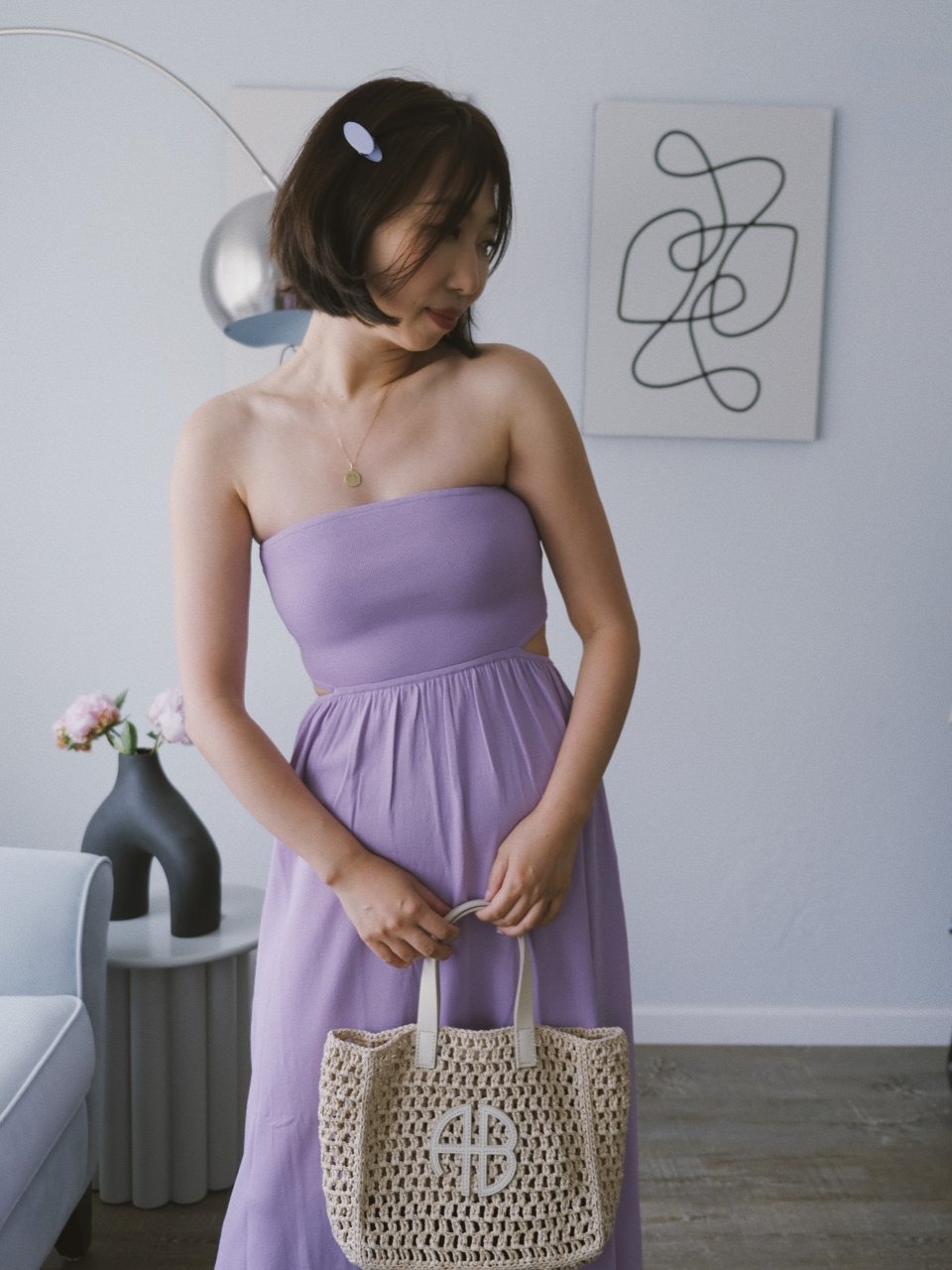 香芋紫的裙子是夏天的冰淇淋...