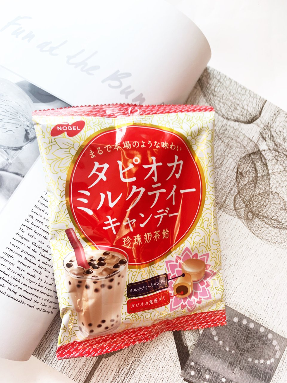 日本超畅销的【NOBEL诺贝尔黑糖珍珠奶...