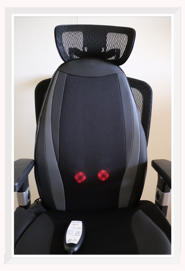 Aront Shiatsu Massage Cushion with Heat Massage Chair Pad Kneading Back Massager for Whole Back