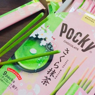 Pocky 🌸 季節限定｜櫻花版抹茶巧克...