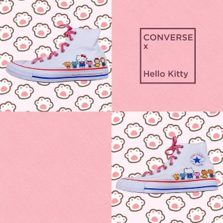 这双Hello Kitty帆布鞋也太可爱...