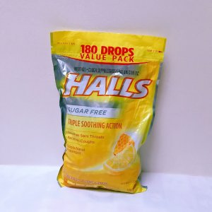 清咽利喉—Halls蜂蜜柠檬润喉糖