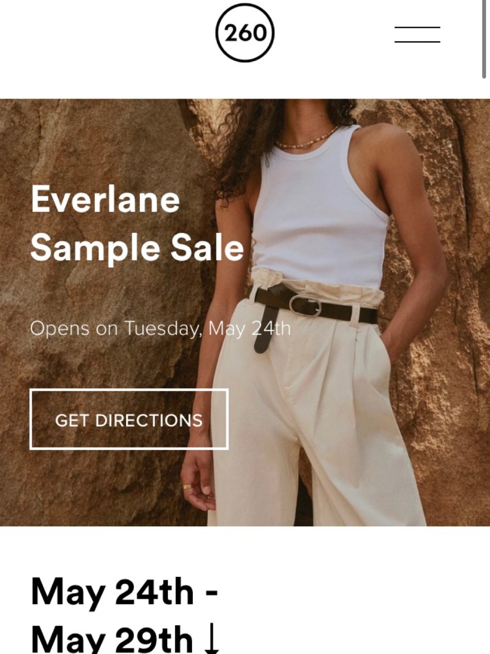 Everlane Sample Sale...