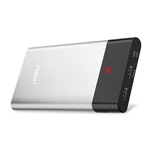 $14.39 Amazon.com: PISEN 10000mAh Portable Charger LED Display Ultra Slim Power Bank High Capacity External Battery Pack for iPhone,iPad,Samsung,Nexus and More (Silver): Cell Phones & Accessories充电器