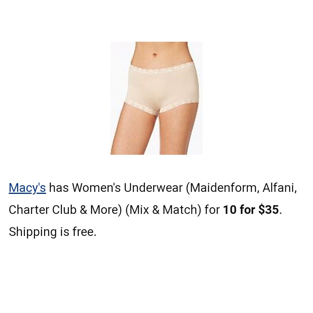 macy's 买了10条内裤...