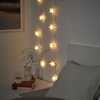 大爱IKEA星星LED灯串，圣诞新款，氛...