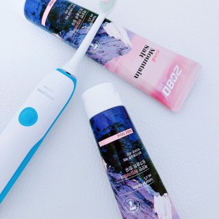 印着富士山🗻的牙膏｜韩国爱敬牙膏...