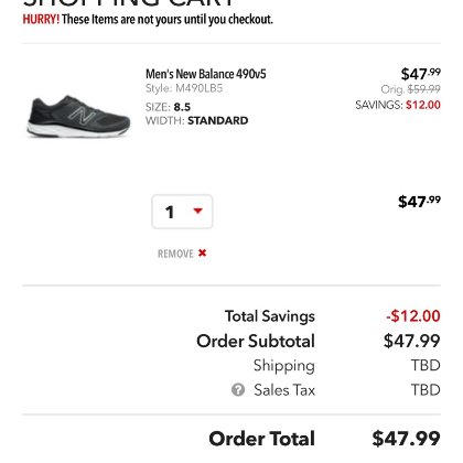 new balance men's 490v5 running shoe