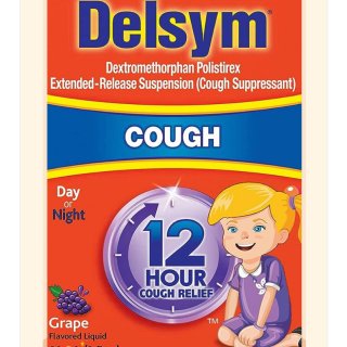 Children's Delsym Cough Relief Liquid - Dextromethorphan - Grape - 5 Fl Oz : Target