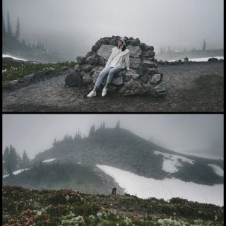 西雅图▪️像是进入了迷雾森林🏔️🏔️...