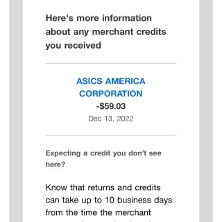 Asics 退货感人