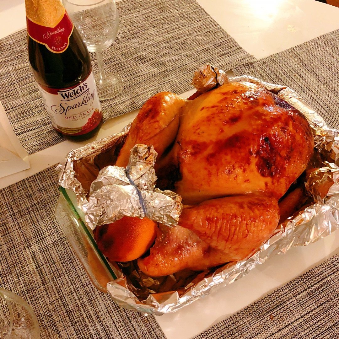 感恩节中式烤火鸡 老公有个中国胃，于是做...