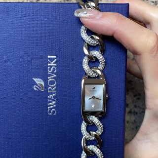 Cocktail watch, Metal bracelet, Silver tone, Stainless steel | Swarovski.com