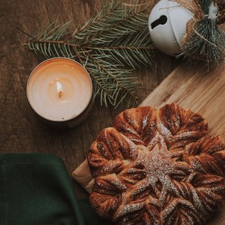 网红圣诞面包 | 雪花面包制作方法...