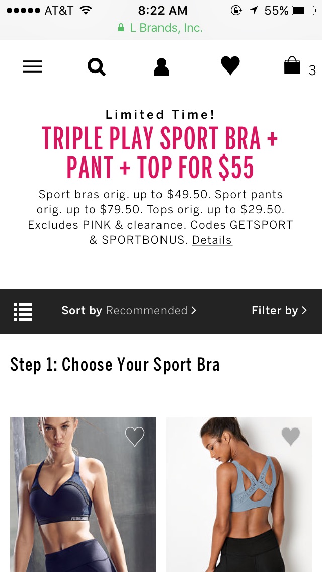 $55 Sport Bra, Pant & Top