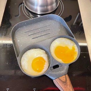 完美煎蛋🍳鸡蛋汉堡通通到肚子里来