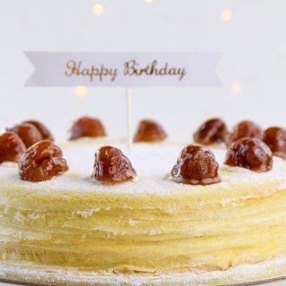 生日惊喜（撒金币啦🎊）｜Lady Ｍ节日限定栗子蛋糕