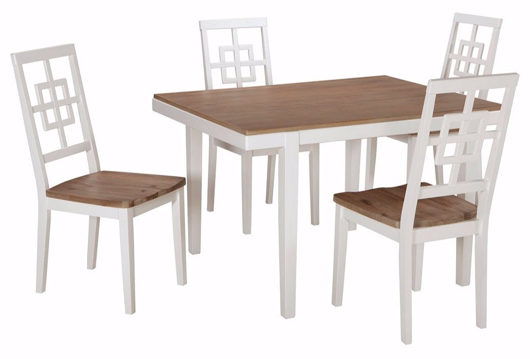Ashley Furniture Signature Design 餐桌+4把餐椅套装
