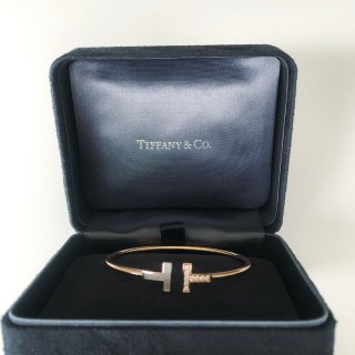 Tiffany T系列新款珍珠贝母钻石手...