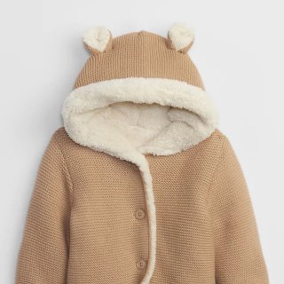 Baby Sherpa-Lined Cardigan | Gap Factory