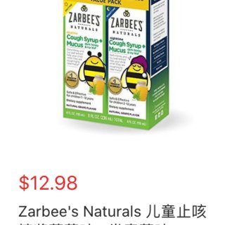 Zarbees naturals儿童止咳...