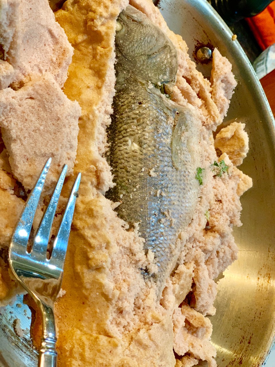 salt-crusted fish