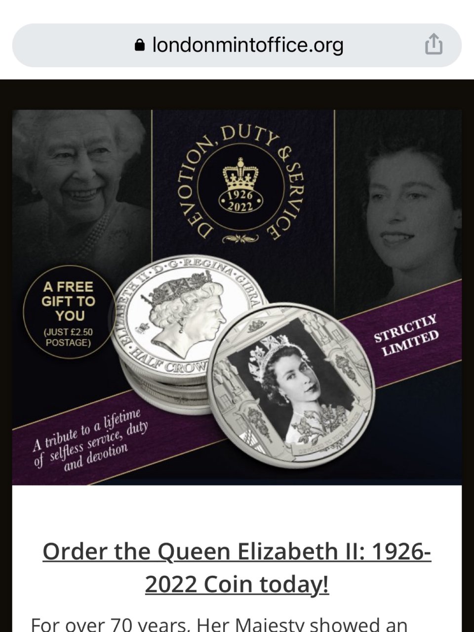 女王免费纪念币coins/banknot...