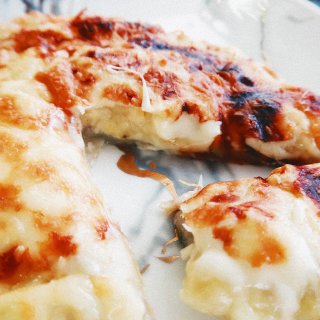快手菜-香蕉葱油饼pizza...