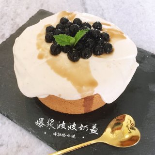 空气炸锅食谱：爆浆奶盖蛋糕 by 布拉格...